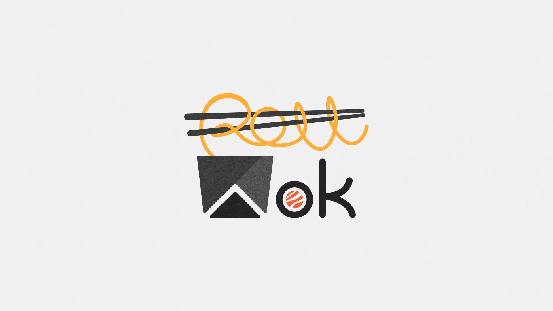 Разработка логотипа суши-бара «Roll Wok Club» в Ардатове